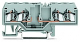 Компонентная клемма; 4-проводн.; с диодом 1N4007; анод справа; для DIN-рейки 35 x 15 и 35 x 7,5; 2,5 мм²; CAGE CLAMP®; 2,50 mm²; серые