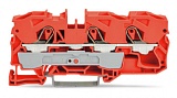 3-проводные проходные клеммы; 10 мм²; подходят для исполнений Ex e II; боковая и центральная маркировка; для DIN-рейки 35 x 15 и 35 x 7,5; Push-in CAGE CLAMP®; 10,00 mm²; оранжевые
