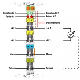2-канальный модуль аналогового ввода; 4 – 20 мА; Дифференциальный вход; Внешняя температура
