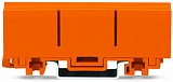 Монтажный держатель; для одно- и двухрядных соед.; Серия 2273; для винт. крепления или на рейку DIN-35; оранжевые