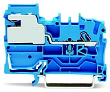 1-проводные клеммы с размыкателем нейтрали; 2,5 мм²; Push-in CAGE CLAMP®; 2,50 mm²; синие