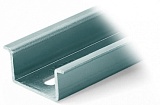 Стальная несущая рейка; 35 x 15 мм; толщиной 1,5 мм; длиной 2 м; перфорированная; аналогично EN 60715; серебристые