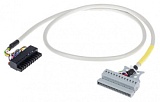 Кабель системы; для Schneider Modicon TM3; 8 дискретных входов для более высоких напряжений; Длина: 1 м; Поперечное сечение проводника 0,34 мм²
