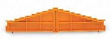 8-уровневая торцевая пластина; маркировка: h-g-f-e-d-c-b-a--a-b-c-d-e-f-g-h; толщиной 7,62 мм; оранжевые