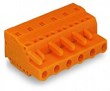 1-проводниковая розетка; CAGE CLAMP®; 2,5 мм²; Шаг контактов 7,62 мм; 11-пол.; 2,50 mm²; оранжевые