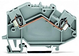 2-проводные проходные клеммы; 2,5 мм²; центральная маркировка; для DIN-рейки 35 x 15 и 35 x 7,5; CAGE CLAMP®; 2,50 mm²; серые