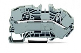 2-проводные клеммы питания для распределительных коробок; 16 мм²; боковая и центральная маркировка; для DIN-рейки 35 x 15 и 35 x 7,5; Push-in CAGE CLAMP®; 16,00 mm²; серые