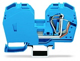 2-проводные проходные клеммы; 35 мм²; со встроенной торцевой пластиной; боковая и центральная маркировка; только на рейке DIN 35 x 15; CAGE CLAMP®; 35,00 mm²; синие