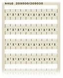 Маркировочная карта WSB; в картах; МАРКИРОВАНО; X (100x); not stretchable; Горизонтальная маркировка; с креплением на защелке; белые