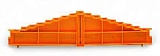 8-уровневая торцевая пластина; без печати; толщиной 7,62 мм; оранжевые