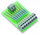 Модуль компонента с резистором; с 8 шт.; Резистор 2K2; 1 Ватт; 2,50 mm²
