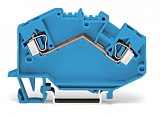 2-проводные проходные клеммы; 4 mm²; подходят для исполнений Ex i; центральная маркировка; для DIN-рейки 35 x 15 и 35 x 7,5; CAGE CLAMP®; 4,00 mm²; синие