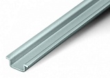 Алюминиевая несущая рейка; 15 x 5,5 мм; толщиной 1 мм; длиной 2 м; неперфорированная; аналогично EN 60715; серебристые