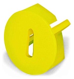 Защита пальцев; крышка для защиты от случайных прикосновений к неиспользуемым вводам проводников; желтые