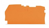 Торцевая и промежуточная пластина; толщиной 0,8 мм; оранжевые