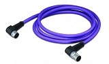 Кабель PROFIBUS; Розетка M12B; углового исполнения; Штекер M12B; углового исполнения; 5-пол.; Длина: 10 м