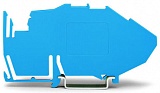 Держатель шины; непригодны для использования в качестве оконечного стопора; для DIN-рейки 35 мм; толщиной 1,5 мм; синие