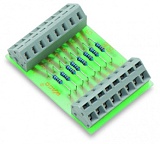 Модуль компонента с резистором; с 8 шт.; Резистор 2K7; 0,6 Ватт; 2,50 mm²