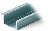 Стальная несущая рейка; 35 x 15 мм; толщиной 1,5 мм; длиной 2 м; неперфорированная; аналогично EN 60715; серебристые
