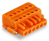 1-проводниковая розетка; CAGE CLAMP®; 2,5 мм²; Шаг контактов 5,08 мм; 16-пол.; Винтовой фланец; 2,50 mm²; оранжевые