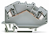 2-проводные проходные клеммы; 4 mm²; центральная маркировка; для DIN-рейки 35 x 15 и 35 x 7,5; CAGE CLAMP®; 4,00 mm²; серые