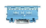Монтажный держатель; Серия 221 — 4 мм; для винт. крепления или на рейку DIN-35; синие