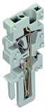 Центральный модуль для 1-проводной розетки; CAGE CLAMP®; 4 mm²; Шаг контактов 5 мм; 1-пол.; 4,00 mm²; серые