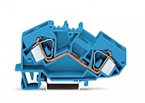 2-проводные проходные клеммы; 16 мм²; центральная маркировка; для DIN-рейки 35 x 15 и 35 x 7,5; CAGE CLAMP®; 16,00 mm²; синие