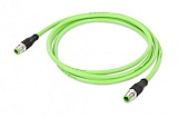 Кабель ETHERNET; Штекер M12D; прямой; Штекер M12D; прямой; 4-пол.; Длина: 20 м