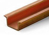 Медная несущая рейка; 35 x 15 мм; толщиной 2,3 мм; длиной 2 м; неперфорированная; в соответствии с EN 60715; цвета меди