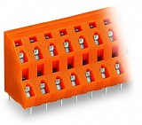 Двухуровневая клемма на печатную плату; 2,5 мм²; Шаг контактов 7,62 мм; 24-пол.; CAGE CLAMP®; 2,50 mm²; оранжевые