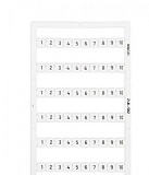 Маркировочная карта Mini-WSB; в картах; МАРКИРОВАНО; 1 ... 10&10X; not stretchable; Горизонтальная маркировка; с креплением на защелке; белые