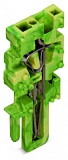Центральный модуль для 1-проводной розетки; CAGE CLAMP®; 4 mm²; Шаг контактов 5 мм; 1-пол.; 4,00 mm²; зеленые-желто