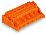 1-проводниковая розетка; CAGE CLAMP®; 2,5 мм²; Шаг контактов 7,62 мм; 10-пол.; Поперечные фиксирующие рычаги; 2,50 mm²; оранжевые